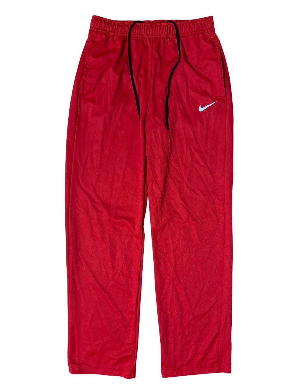 Nike Red Athletic Sweat Pants with Black Drawstring with Pockets light weight